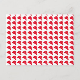 Cartão Postal natal branco vermelho do Papai Noel