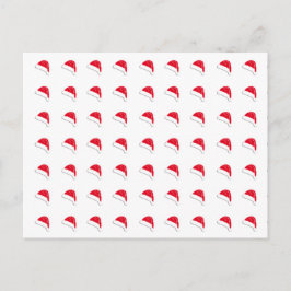 Cartão Postal natal branco vermelho do Papai Noel