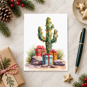 Cartão Postal Natal Cacto do Deserto Sudoeste