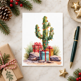 Cartão Postal Natal Cacto do Deserto Sudoeste