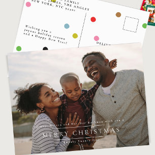 Cartão Postal NATAL Clássico Elegante   Quadro de Fotografias