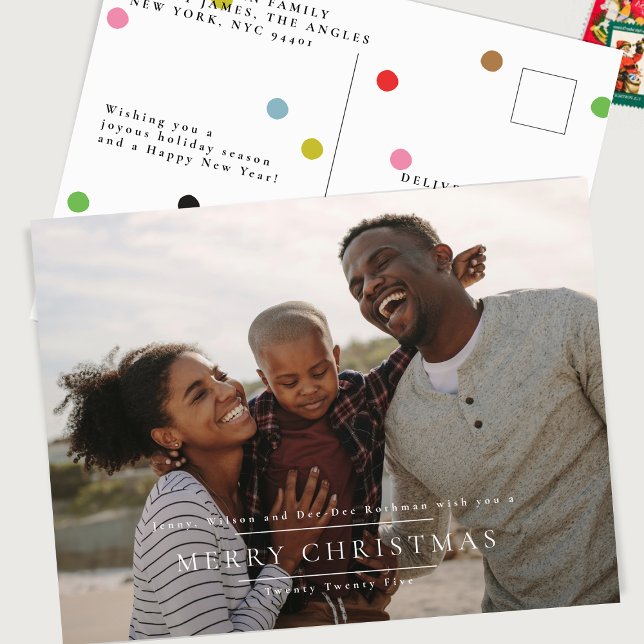 Cartão Postal NATAL Clássico Elegante | Quadro de Fotografias (Criador carregado)