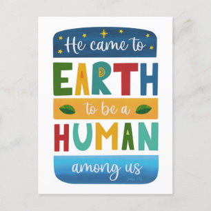 Cartão Postal Natal Cristão Moderno John 1 14