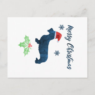 Cartão Postal Natal Dachshund