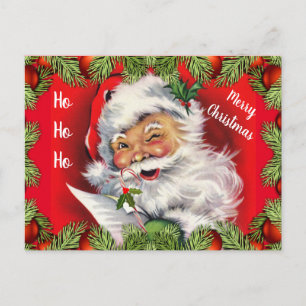 Cartão Postal Natal das Crianças do Papai Noel