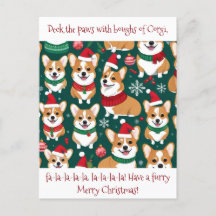 Natal de Corgi Cute Personalizável