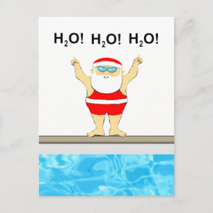 Cartão Postal Natal de Natação