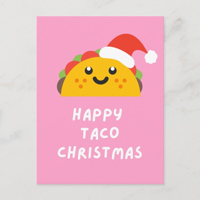 CARTÃO POSTAL NATAL DE TACO FELIZ (Frente)