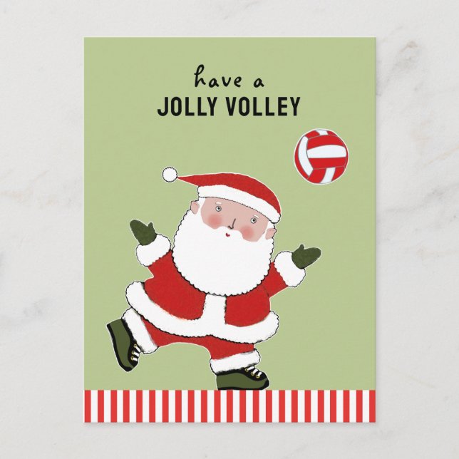 Cartão Postal Natal de vôlei (Frente)