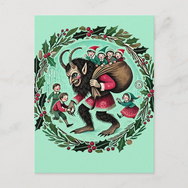 Cartão Postal Natal do Krampus (Frente)