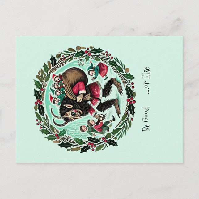 Cartão Postal Natal do Krampus (Frente)