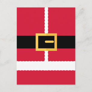 Cartão Postal Natal do Papai Noel Minimalista