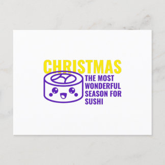 Cartão Postal Natal é a estação mais maravilhosa de sushi