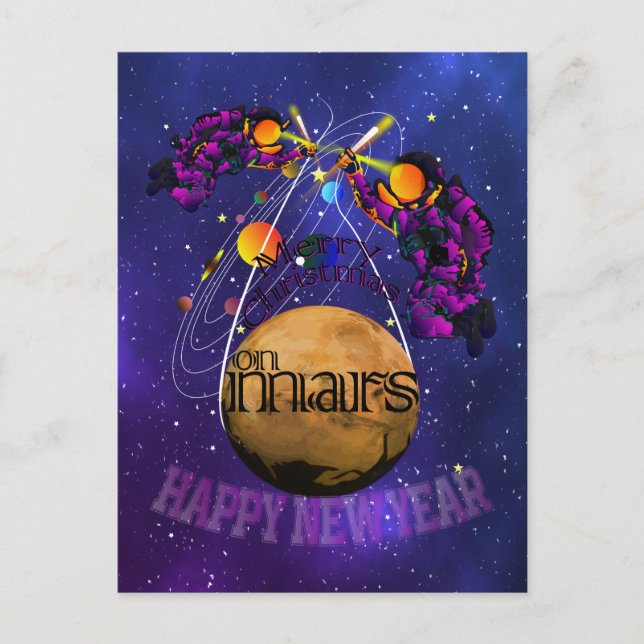 Cartão Postal Natal em MARS (Frente)