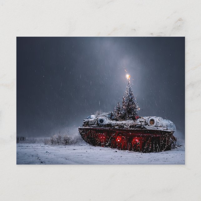 Cartão Postal Natal frio (Frente)