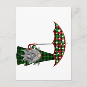 Cartão Postal natal-gnomo