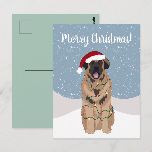 Cartão Postal Natal Leonberger (Frente/Verso)