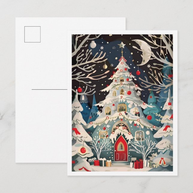 Cartão Postal Natal lindo (Frente/Verso)