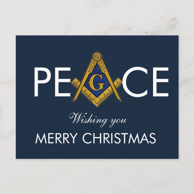 Cartão Postal Natal Maçom Maçonaria Maçom de Natal (Frente)