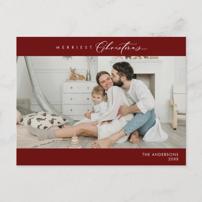 Cartão Postal Natal Mais Alegre Foto de Família, Felicidade de I (Frente)