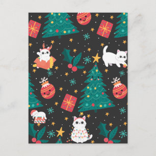 Cartão Postal Natal Meow