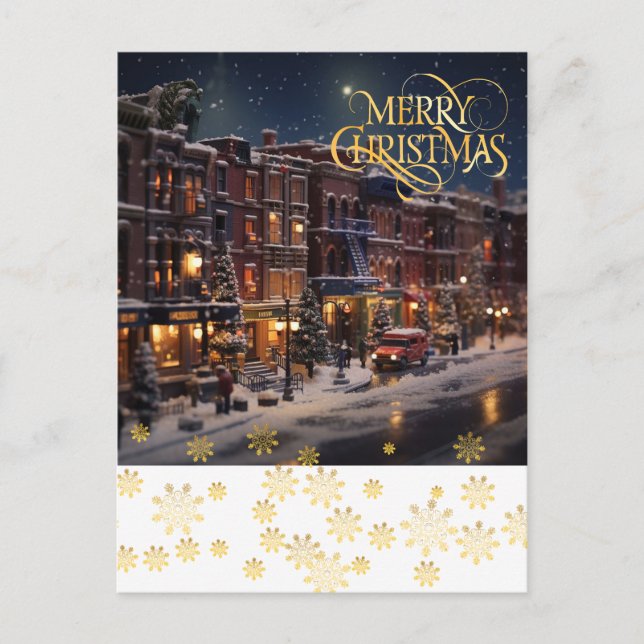 Cartão Postal Natal na cidade. (Frente)
