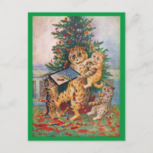 Cartão Postal Natal no País dos Gatos, Louis Wain