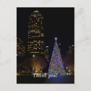 Cartão Postal Natal no Warren Park à Noite