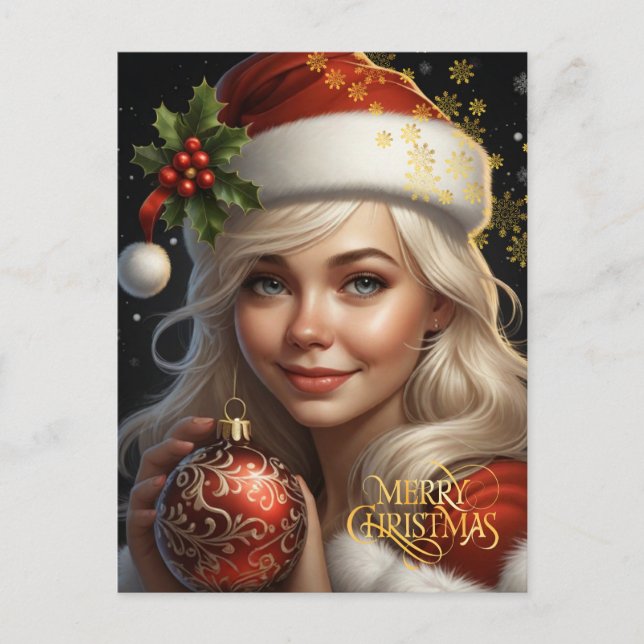 Cartão Postal Natal. Parabéns.  (Frente)