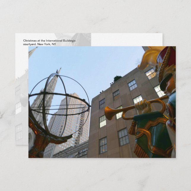 Cartão Postal Natal - pátio do edifício internacional - (Frente/Verso)
