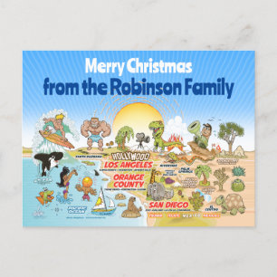 Cartão Postal Natal personalizado do SoCal