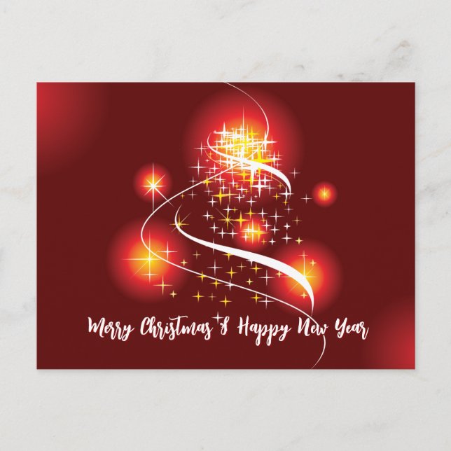 Cartão Postal Natal roxo (Frente)