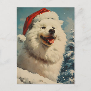 Cartão Postal Natal Samoyed