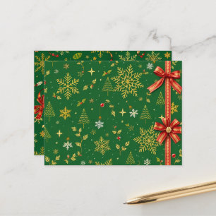 Cartão Postal Natal Verde