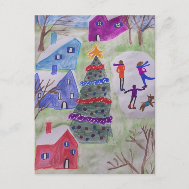 Cartão Postal Natal Village (Frente)