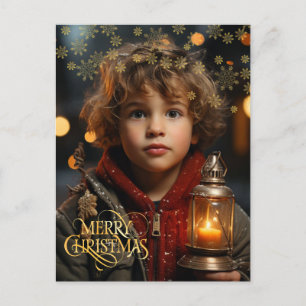 Cartão Postal Natal. Vintage. Parabéns.