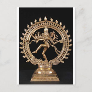 CARTÃO POSTAL NATARAJ HINDU GOD