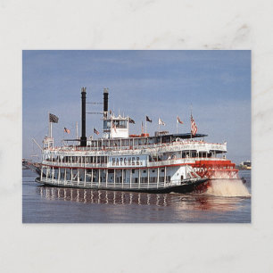 Cartão Postal Natchez New Orleans Vapor Antigo