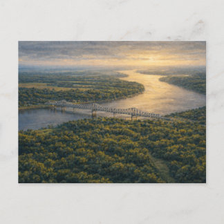 Cartão Postal Natchez on the River | Mississippi River Postcard