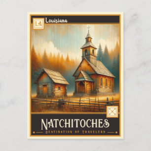 Cartão Postal Natchitoches, Louisiana   Vintage