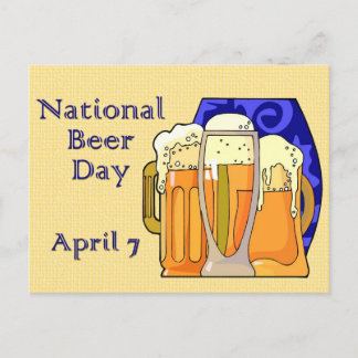 Cartão Postal National Beer Day April 7