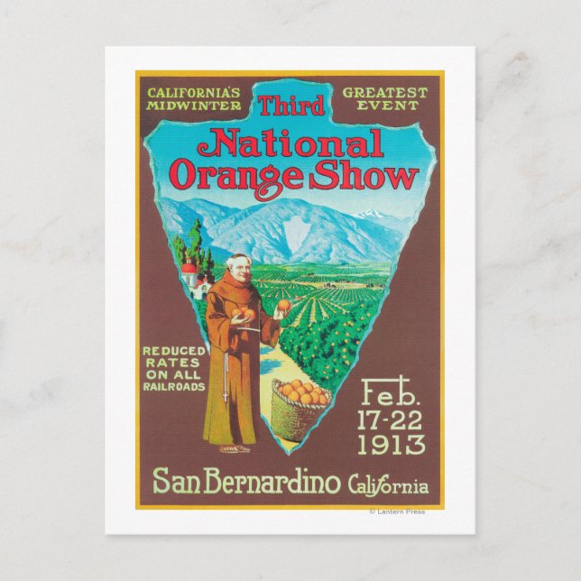 Cartão Postal National Orange ShowPoster #1 (Frente)
