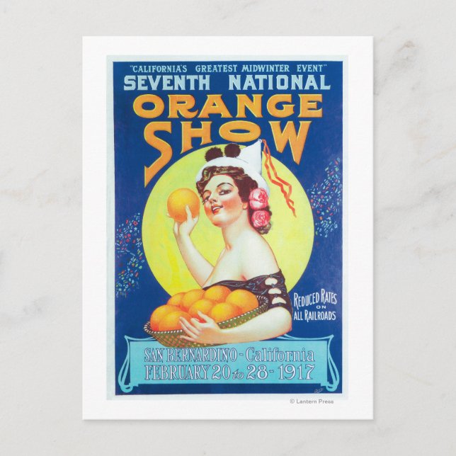 Cartão Postal National Orange ShowPoster #3 (Frente)