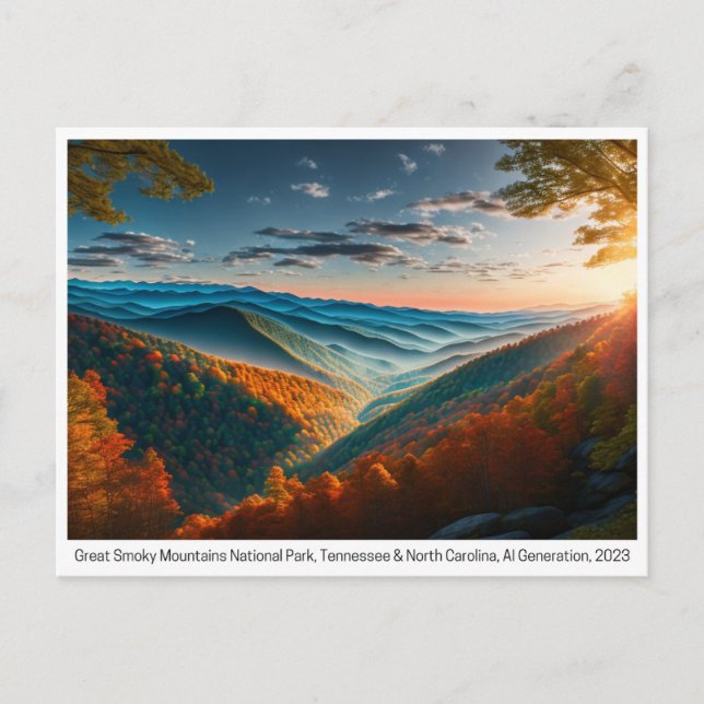 Cartão Postal National Parks USA, Cartão-postal para a passagem  (Frente)