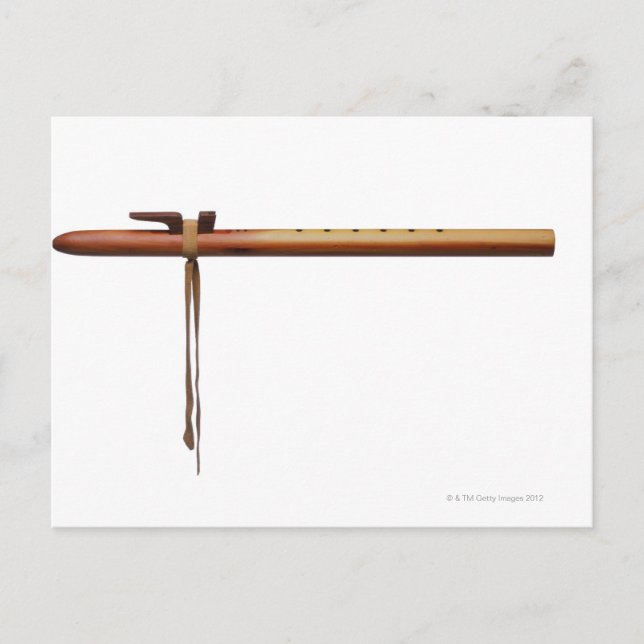 Cartão Postal Native American Cedar Flute (Frente)