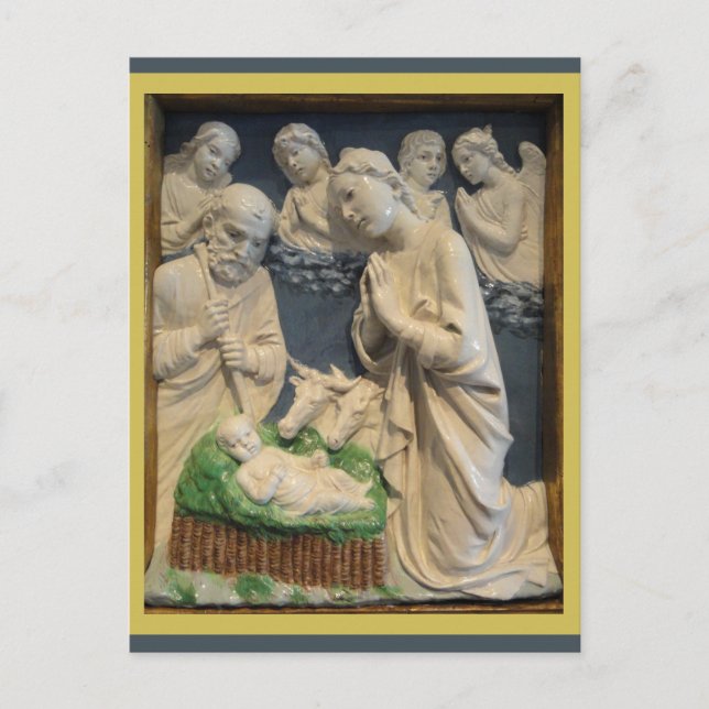 Cartão Postal NATIVIDADE Luca Della Robbia (Frente)