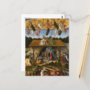 Cartão Postal Natividade Mística, 1500 por Sandro Botticelli