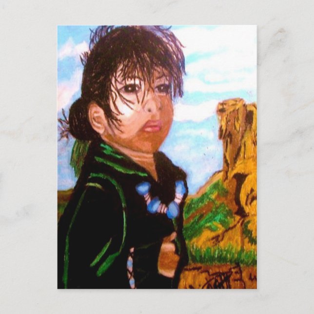 Cartão postal NATIVO AMERICAN CHILD (Frente)