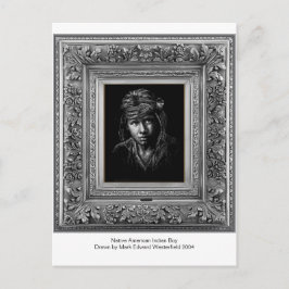 Cartão Postal Nativo indígena americano.