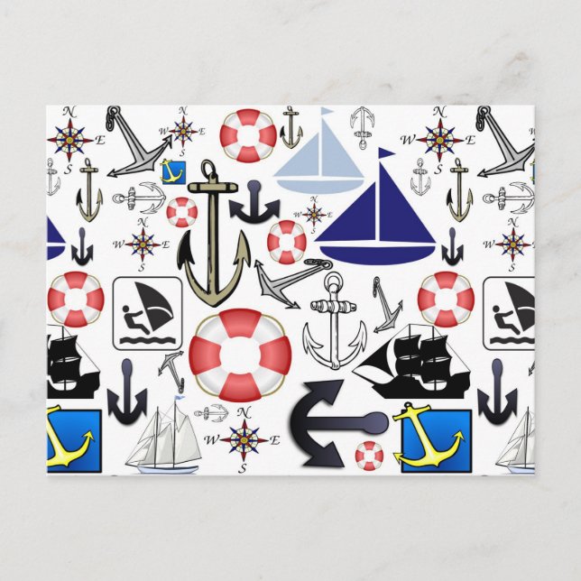 Cartão Postal Naturalmente Náutico (Frente)